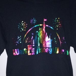 Walt Disney World Logo Rainbow Foil T-Shirt for Adults